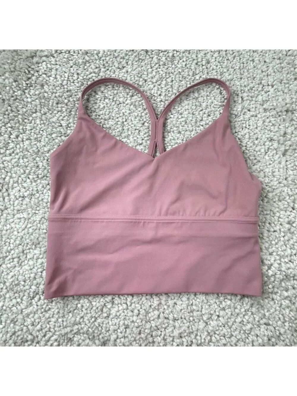 NVGTN Longline Crop Sports bra Pink Womens Medium